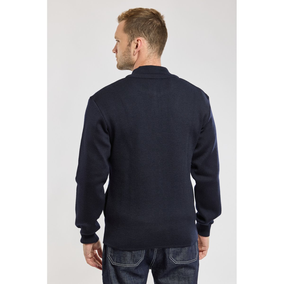 Cardigan en laine PLOUESCAT navire, ARMOR-LUX