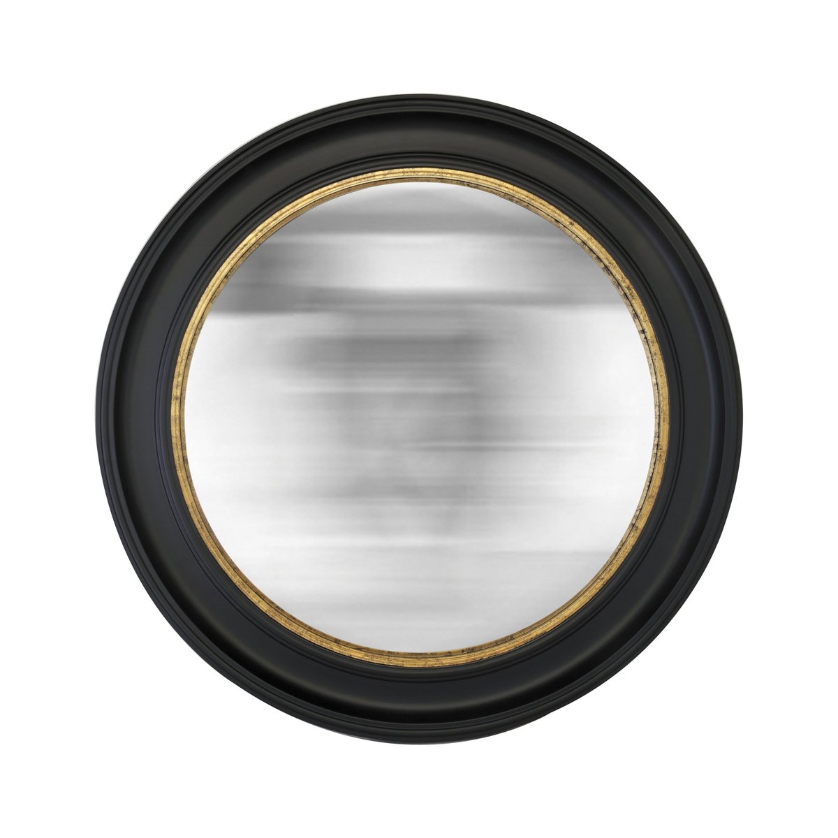 Miroir rond convexe 80cm noir, EMDE