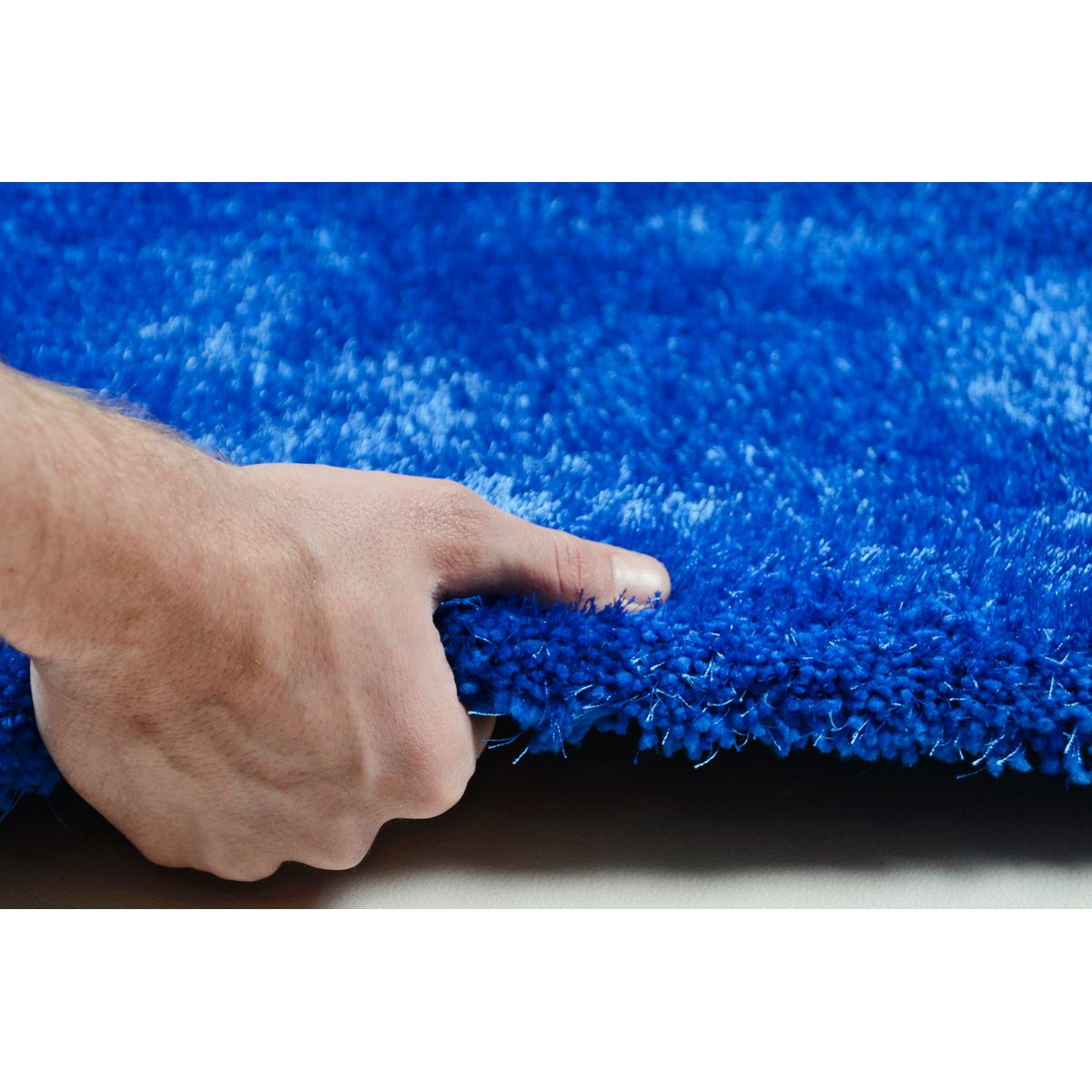 Tapis Shaggy SOFT brillant à poils longs anthracite, TOM TAILOR