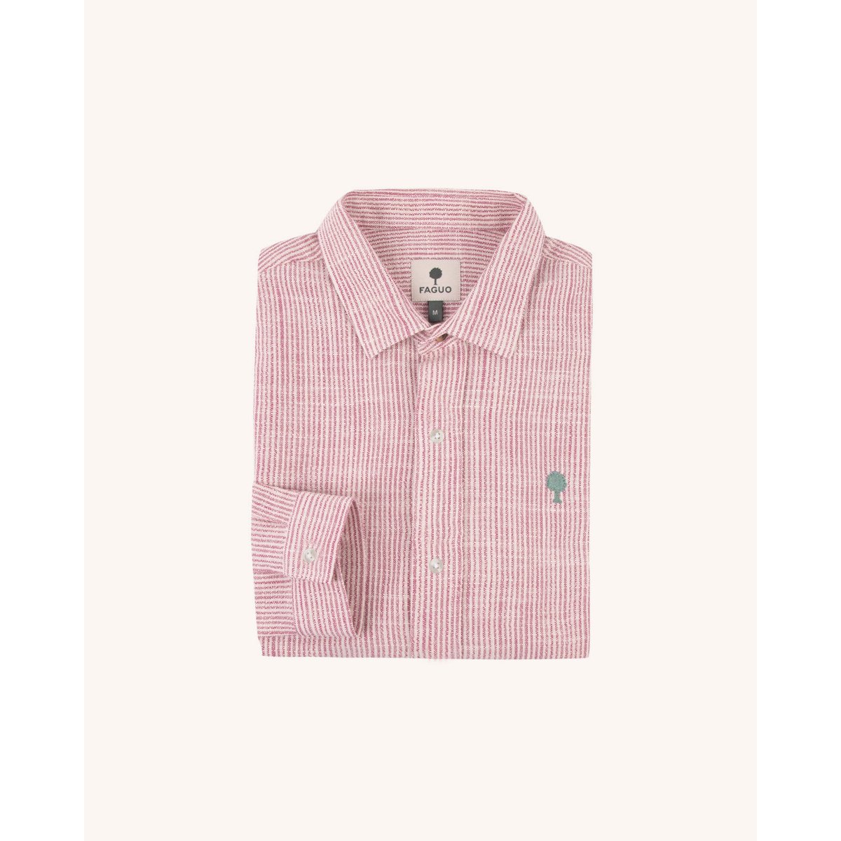 Chemise IRATY écru et rose, FAGUO
