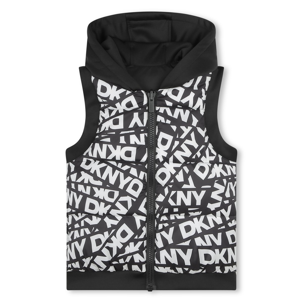 Doudoune sans manche à capuche blanc, DKNY