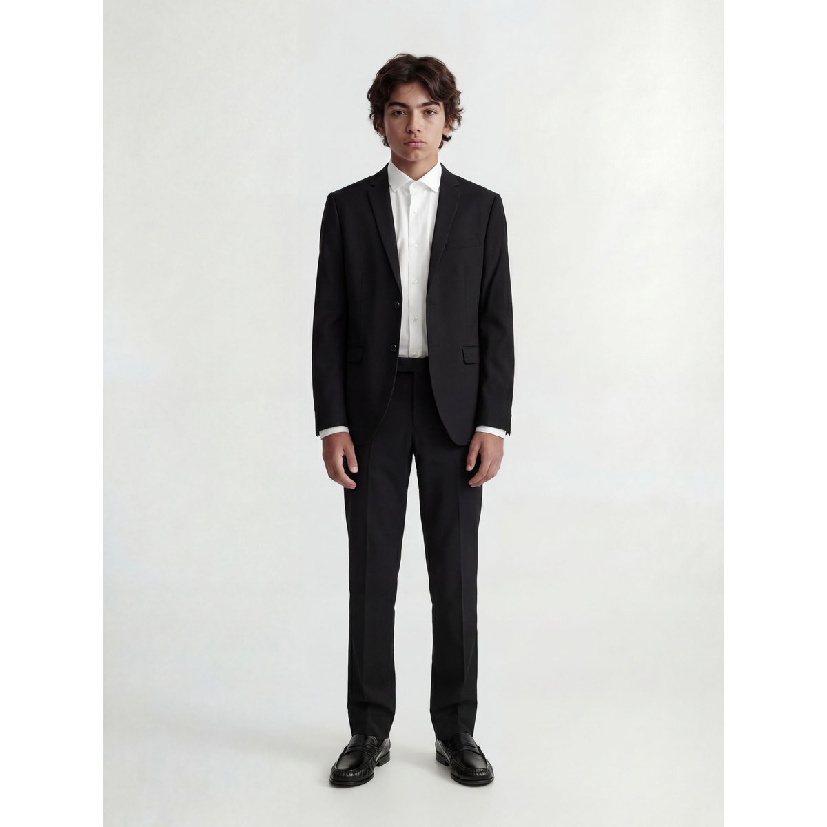 Blazer Croisé black 1, JACK & JONES JUNIOR