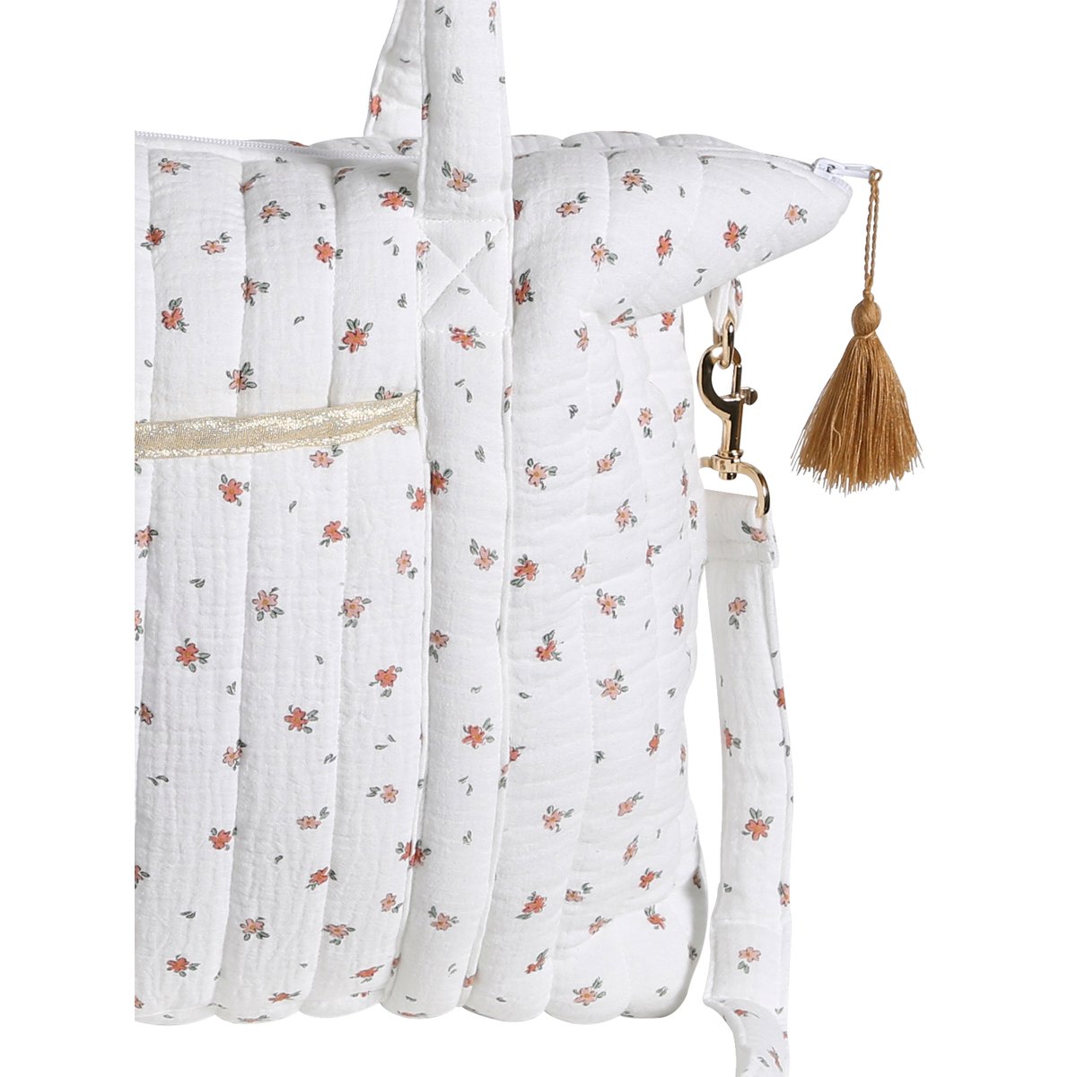 Sac à langer Plume blanc imprimé, VERTBAUDET