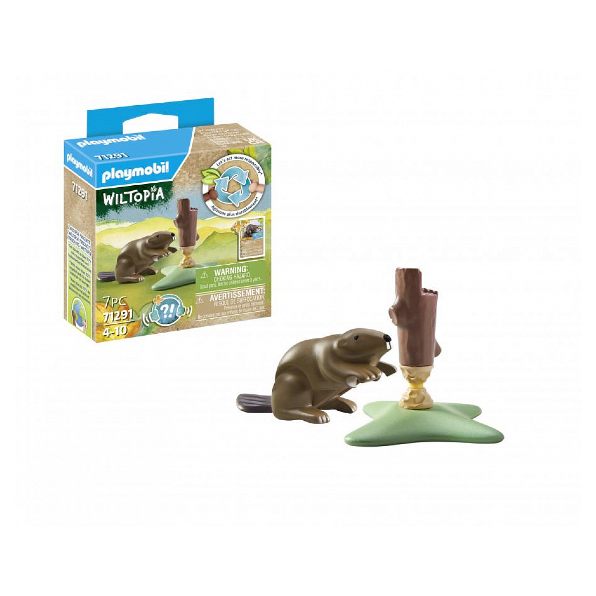 Wiltopia Castor multicolore, PLAYMOBIL