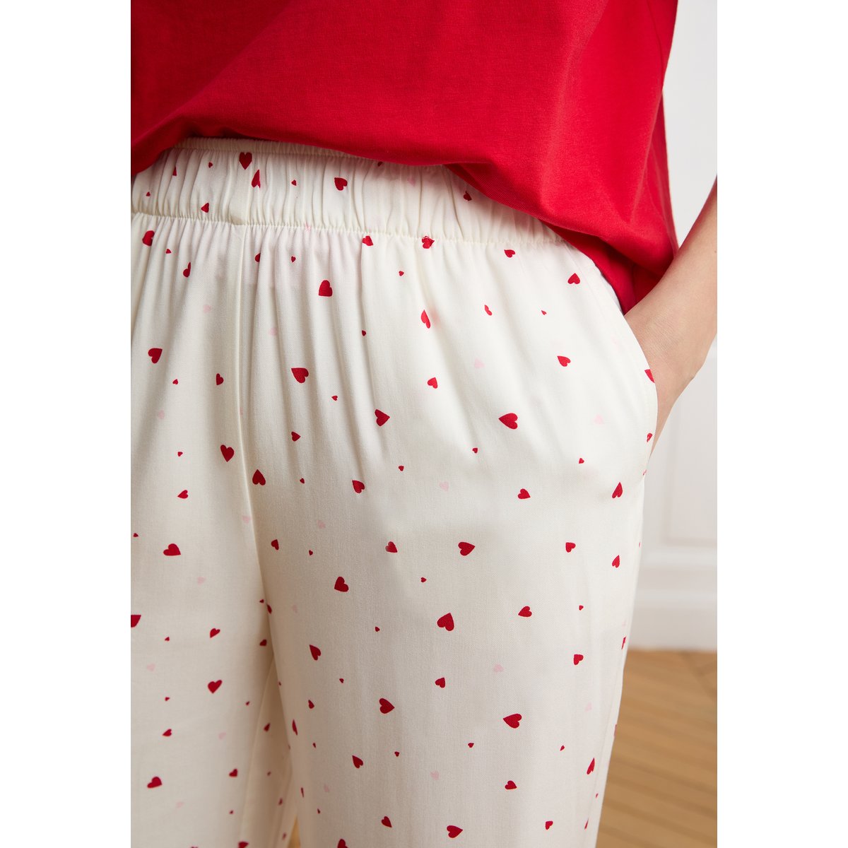 Pantalon de pyjama à motifs cœurs BANDANA multicolor, ETAM