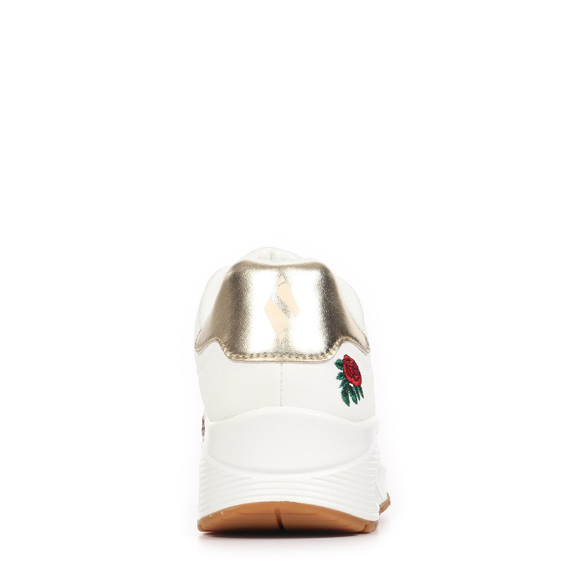 Baskets UNO CHAMPAGNE & ROSES white red gold, SKECHERS