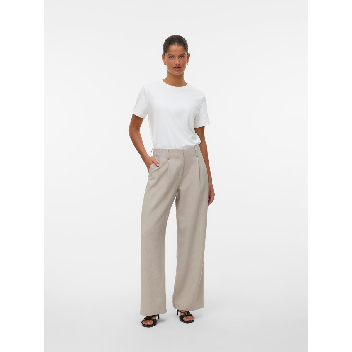 Pantalon De Tailleur silver mink, VERO MODA