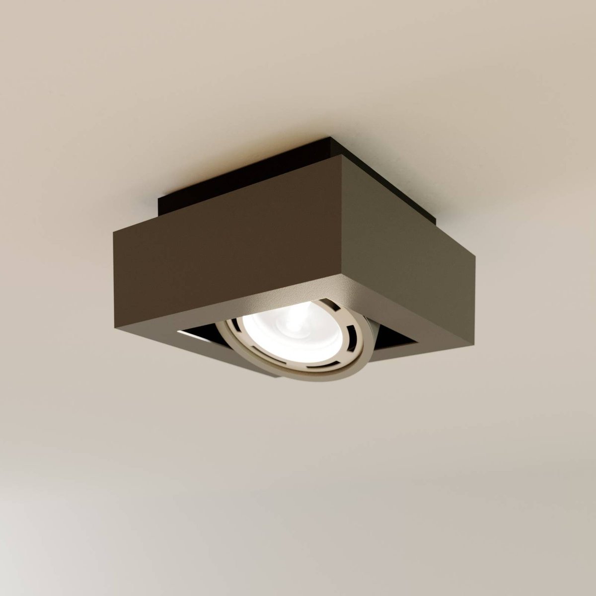 Plafonnier en aluminium moderne, Ronka gris foncé, ARCCHIO