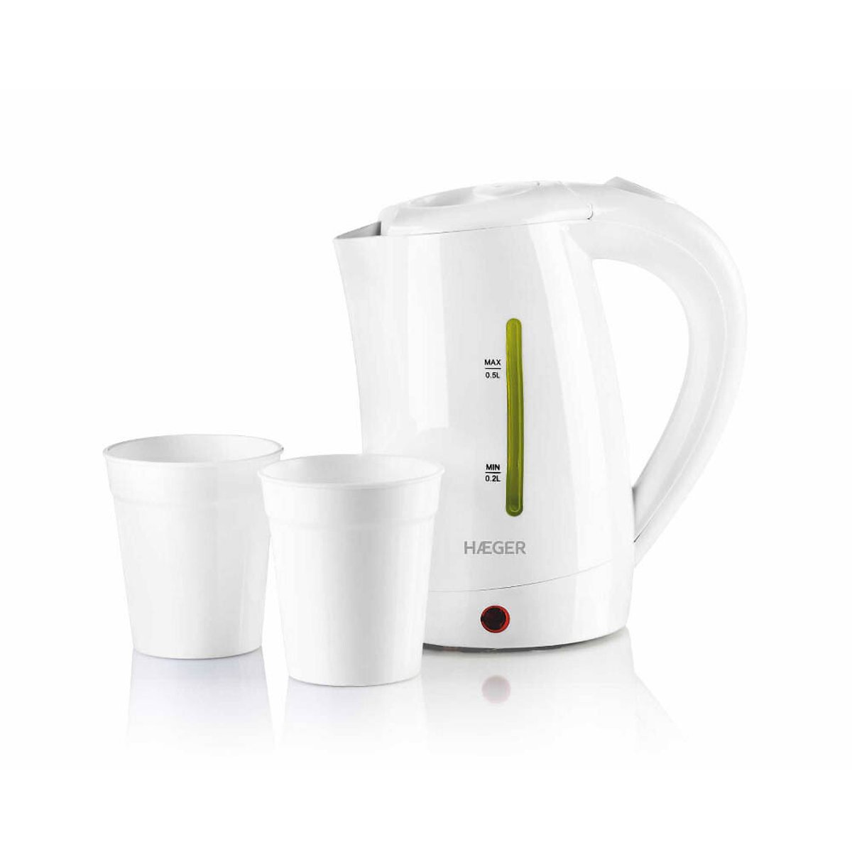 Jarro elétrico Travel, HAEGER branco, HAEGER