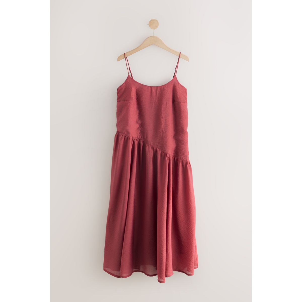 Robe longue style nuisette à taille basse violet prune, NEXT