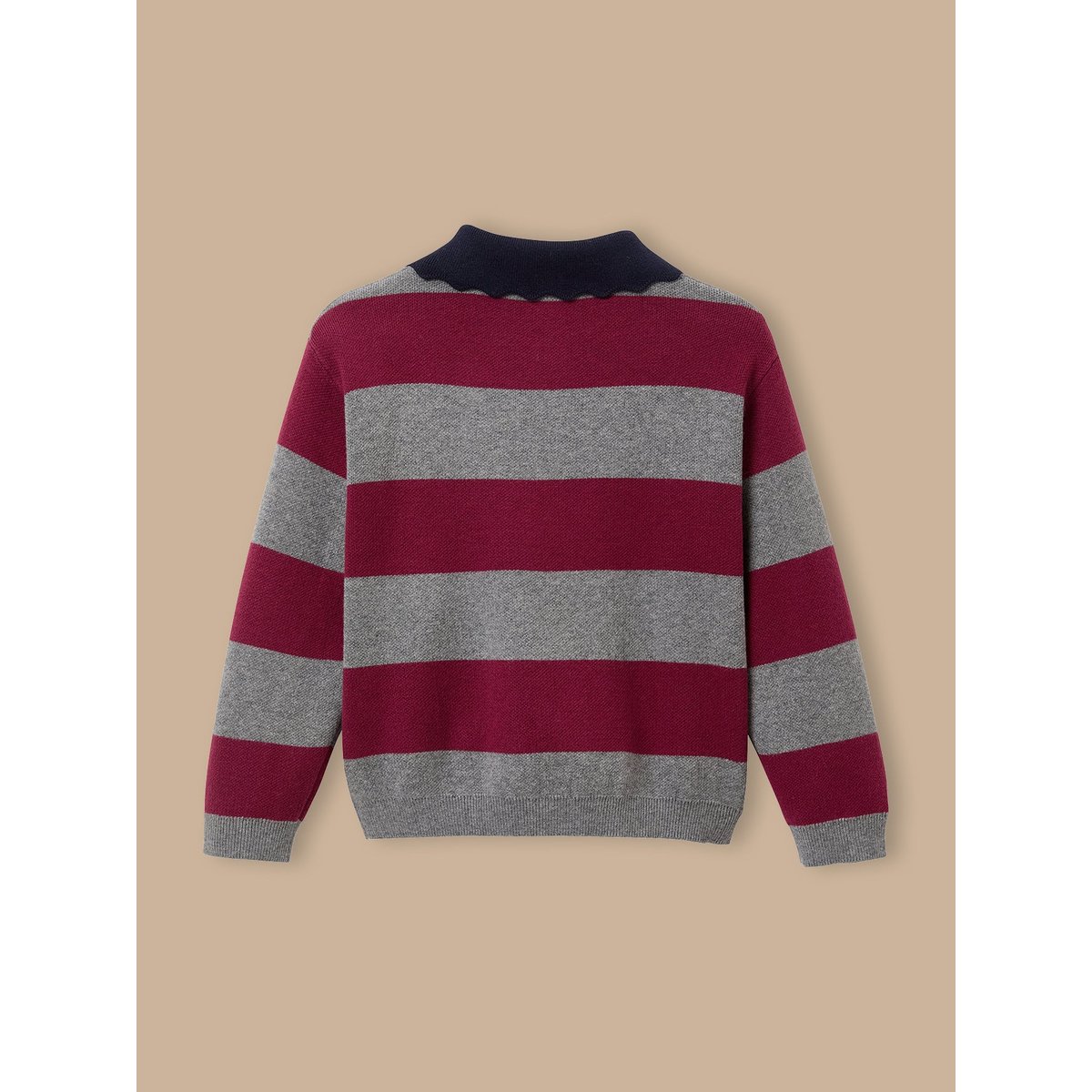Pull MILANo rayé rayure bordeaux, CYRILLUS