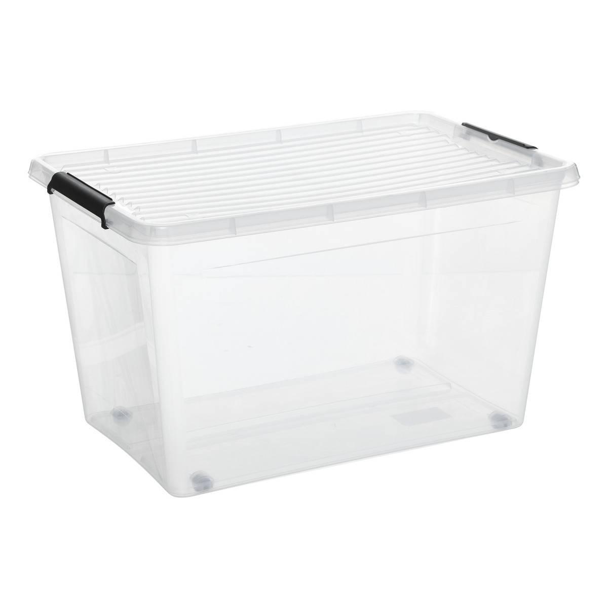 Boîte de rangement rectangulaire CLIP'N BOX transparent, 5FIVE SIMPLY SMART