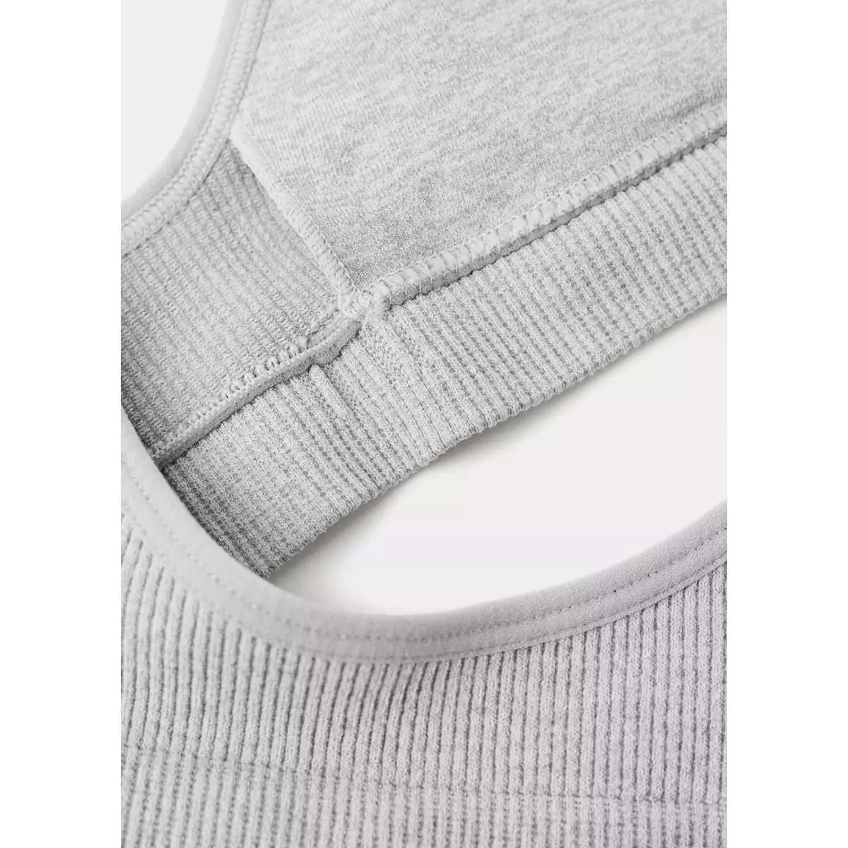 Soutien-gorge simple triangle gris chiné moyen, MANGO TEEN