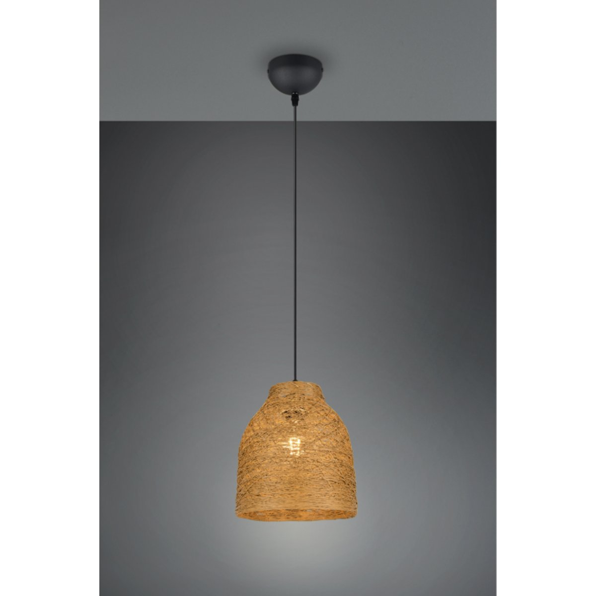 Suspension en papier bohème, D.25 , JOELINE marron, TRIO