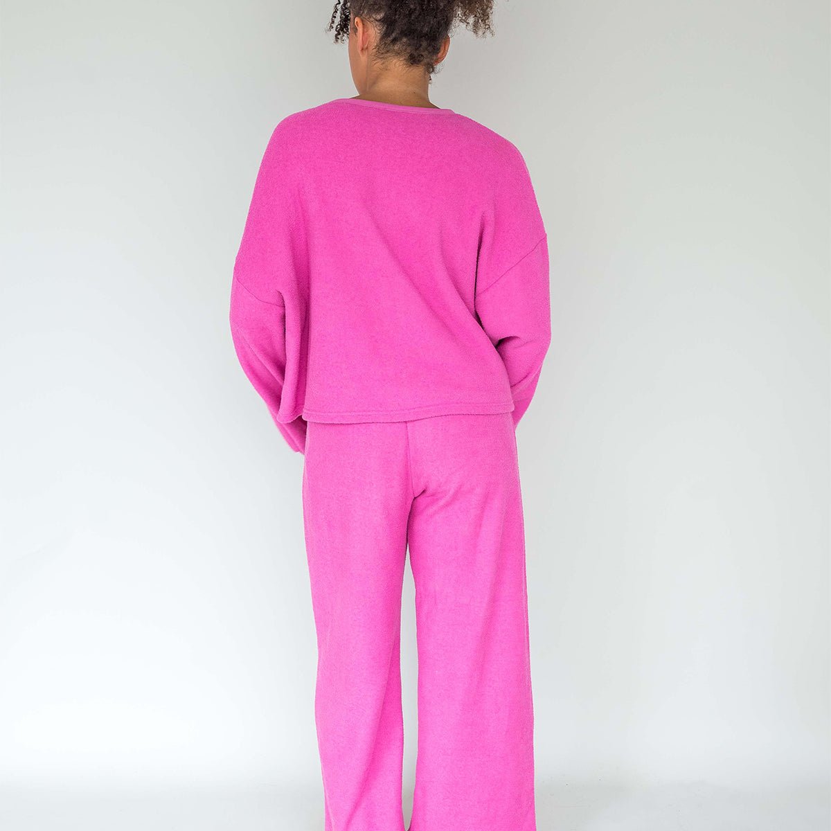 Pantalon molleton gratté COCOON Fushia rose fushia, WE ARE JOLIES