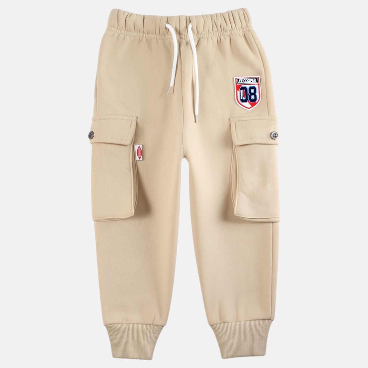 Pantalon de jogging cargo à cordon, coupe décontractée et poches latérales UTILITY beige, LEE COOPER