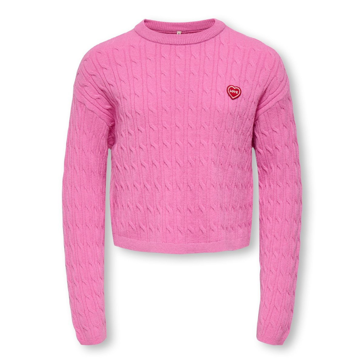 Pull En Maille rose - cyclamen 1, KIDS ONLY