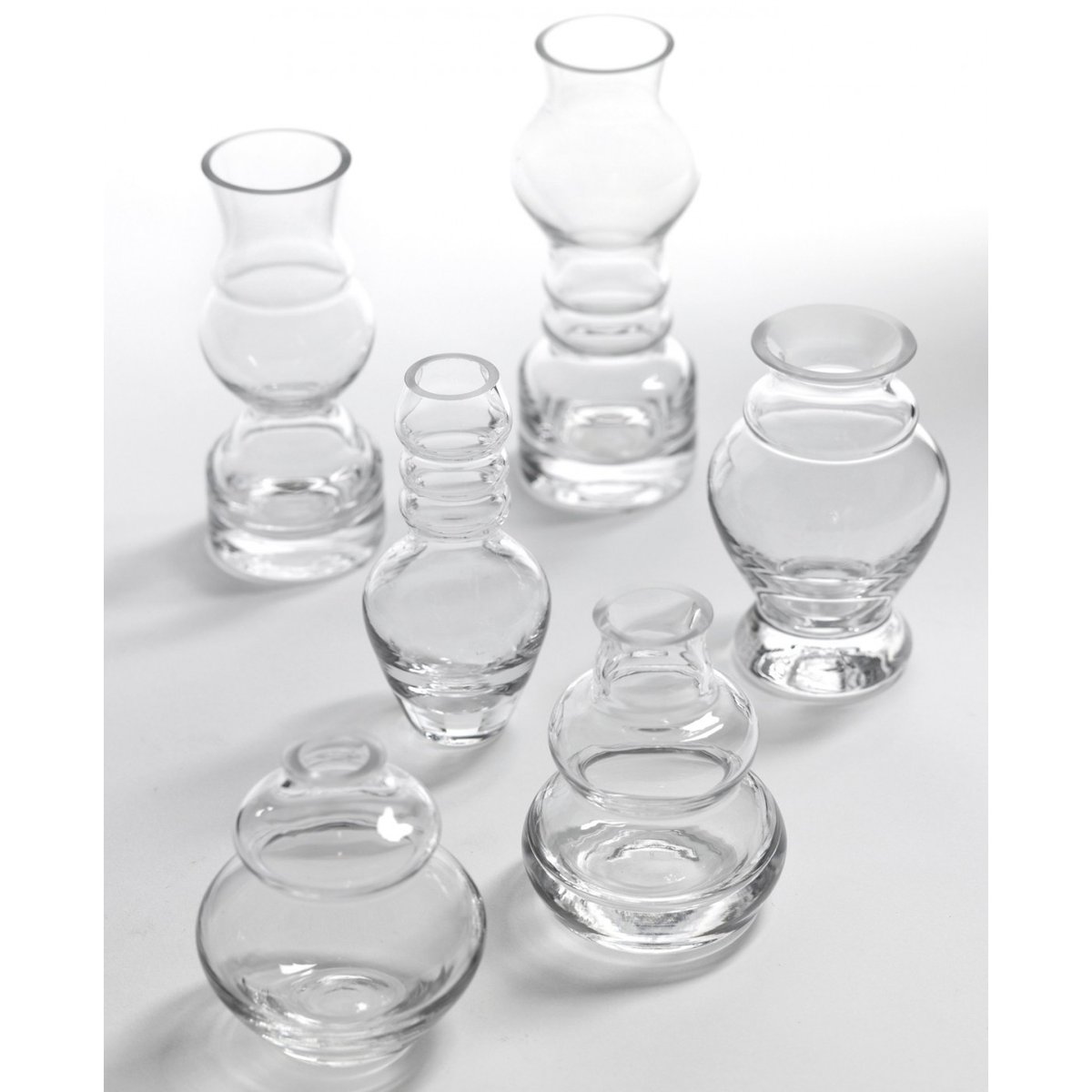 6 Vases Soliflores Transparents Rene Barba transparent, SERAX