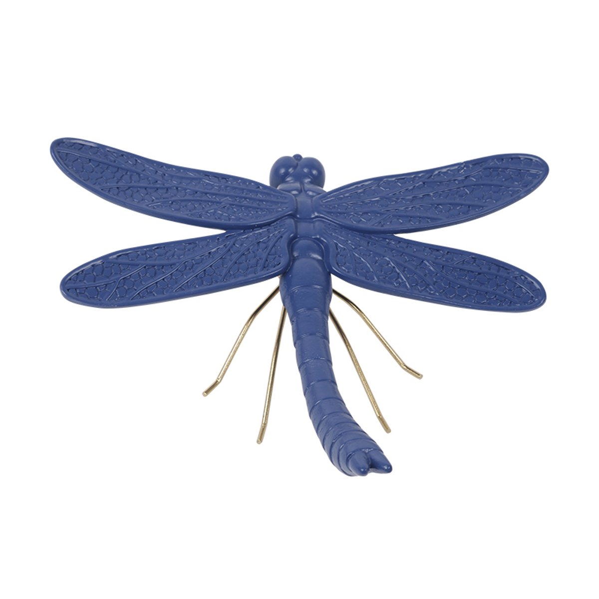 Déco murale libellule 19.8x18.3x6cm bleu, EMDE