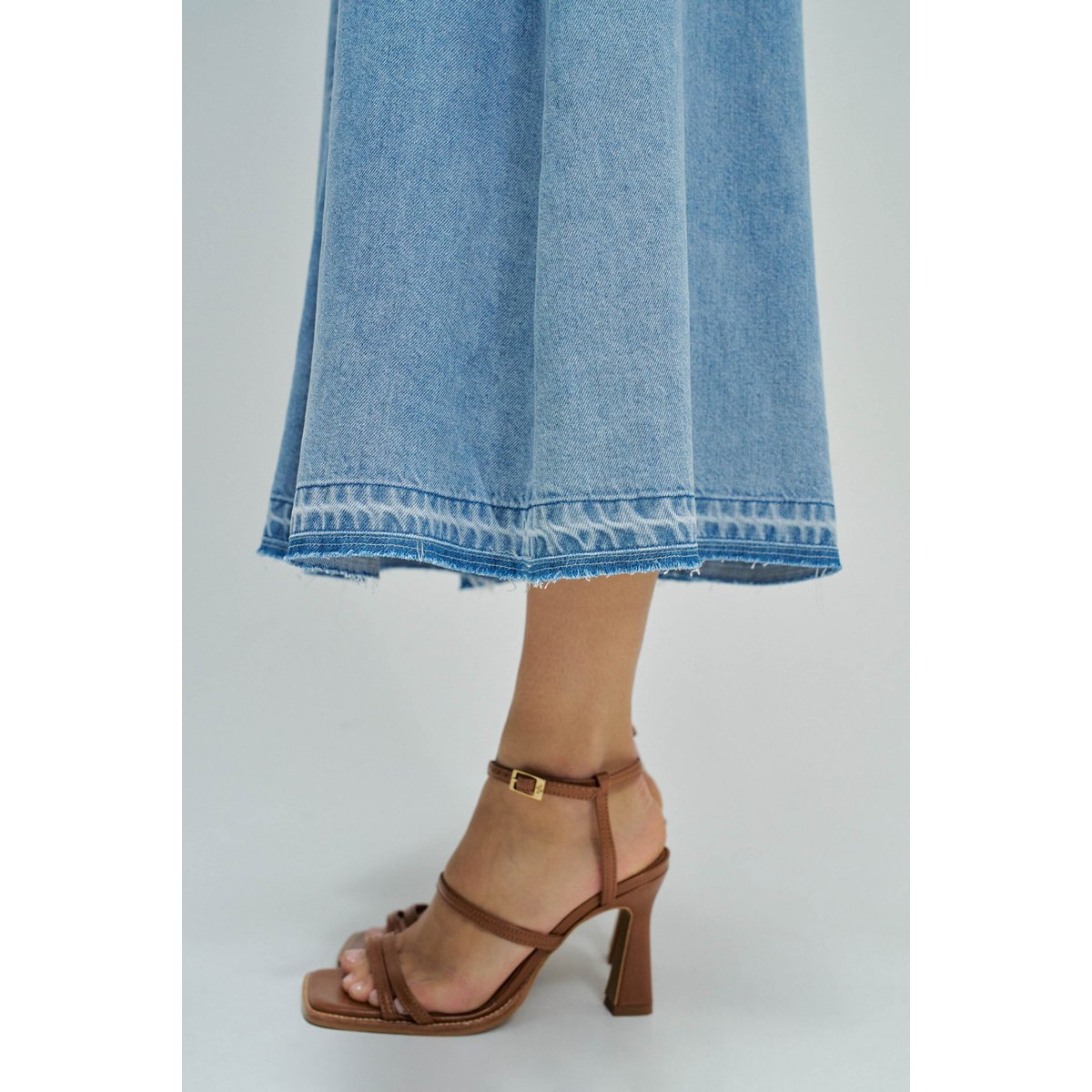 JUPE MIDI EN LIGHTDENIM bleu, SALSA JEANS