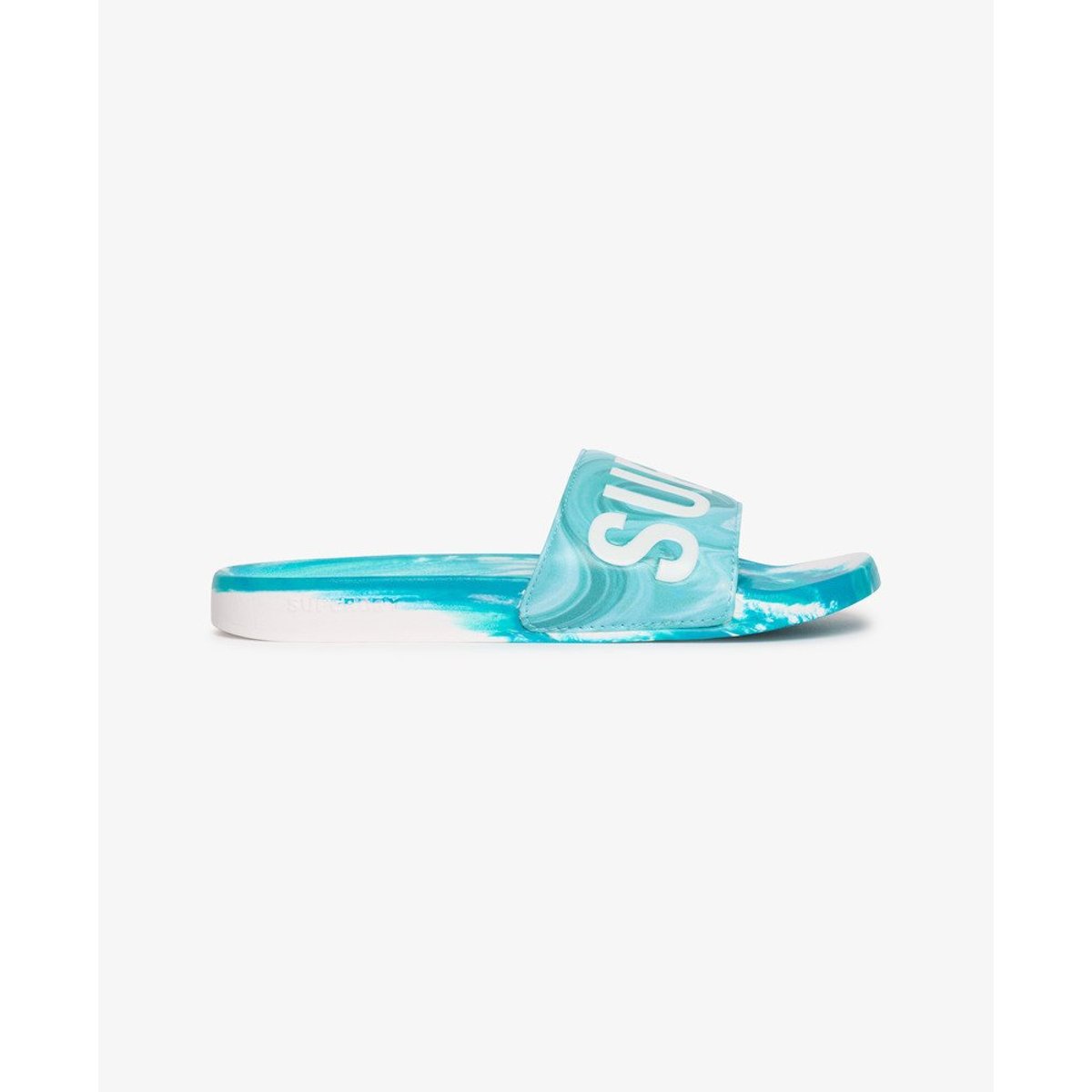 Claquettes de Piscine Marble bleu foncé aop, SUPERDRY