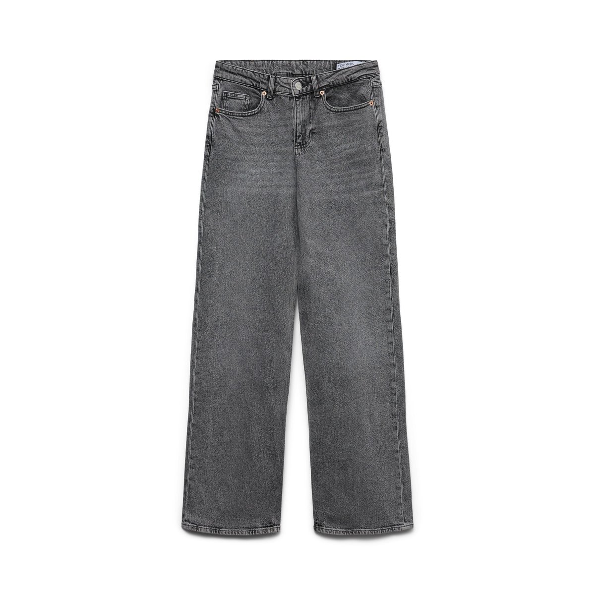 Jean À Coupe Large medium grey denim, VERO MODA