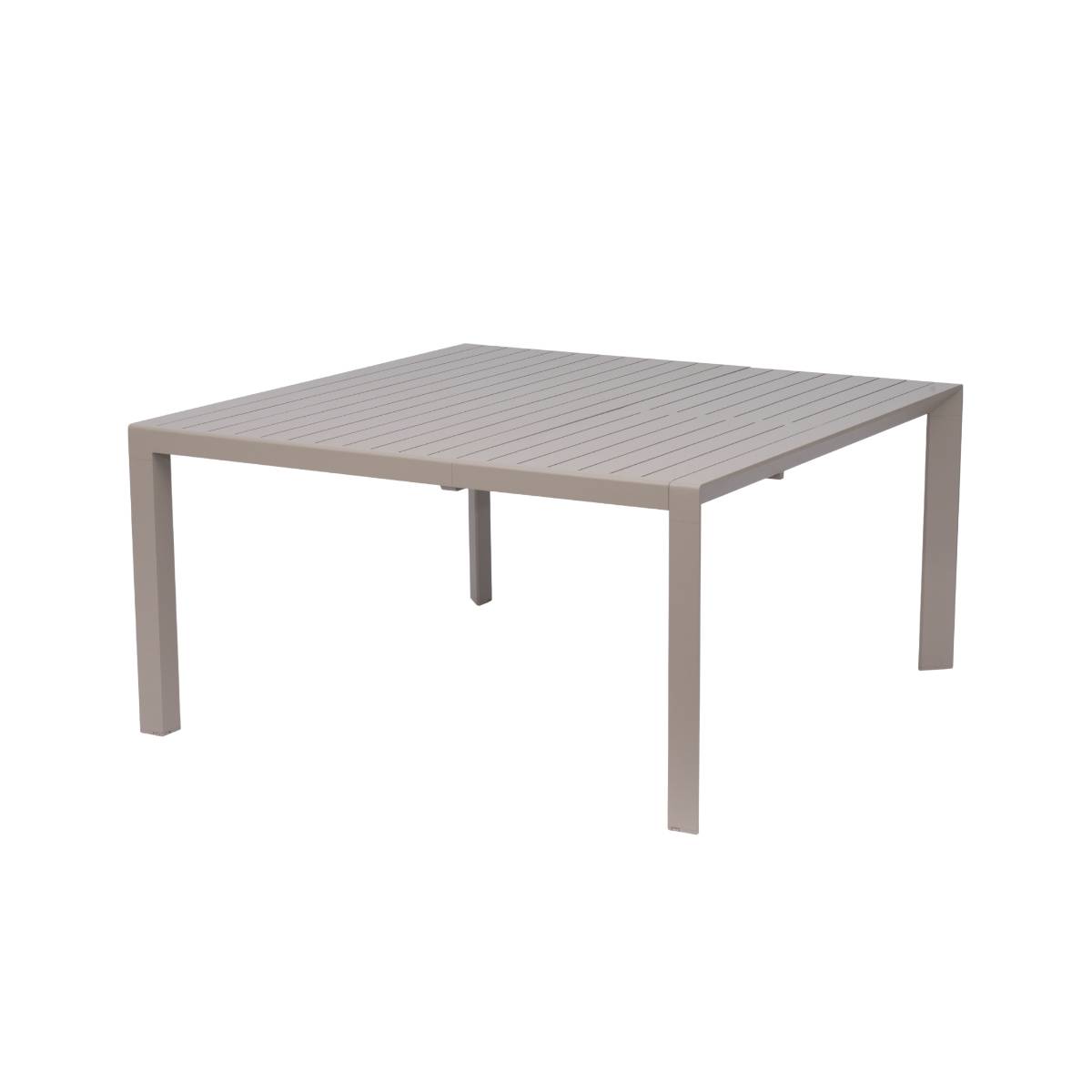 Table de jardin en aluminium KAÏA marron, MADE IN MEUBLES