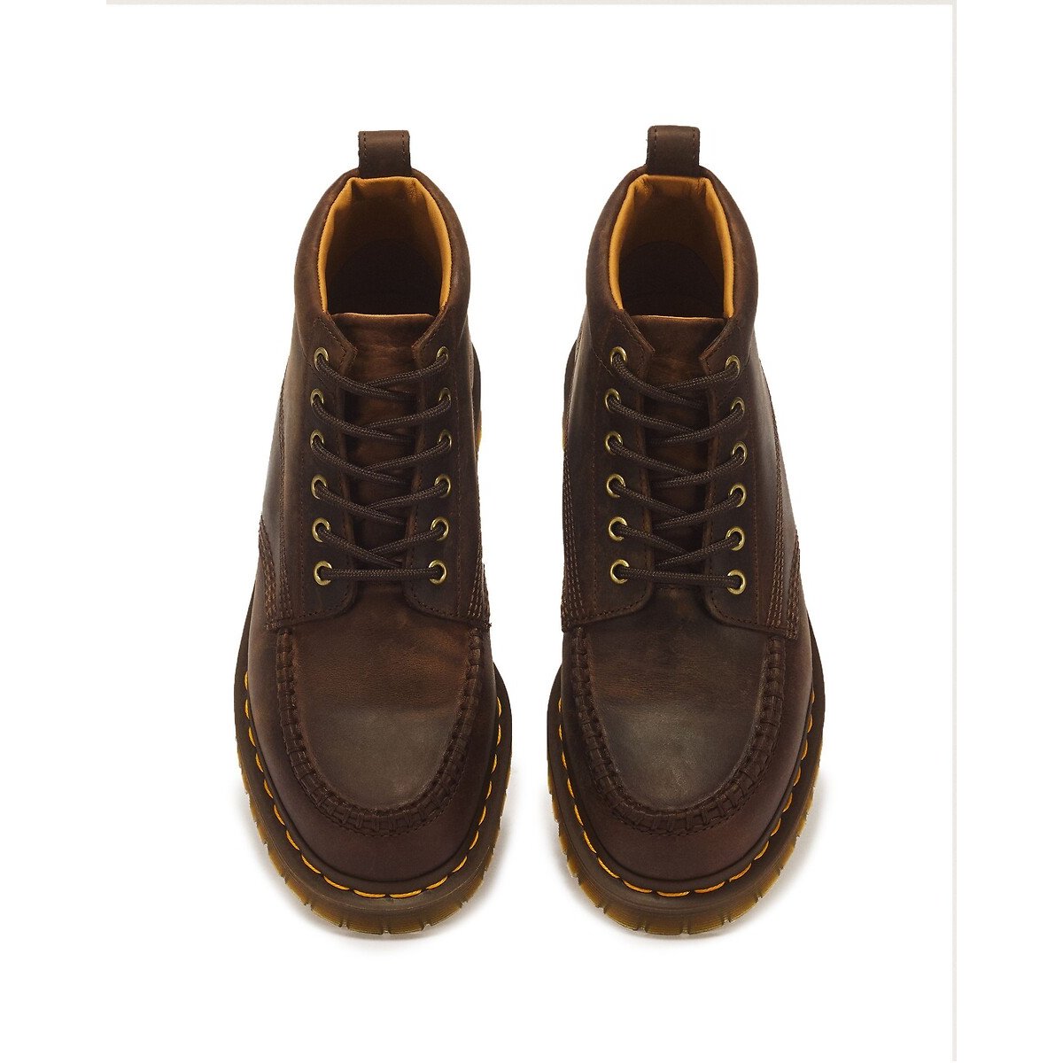 Derbies en cuir, Lowell Crazy Horse marron, DR. MARTENS