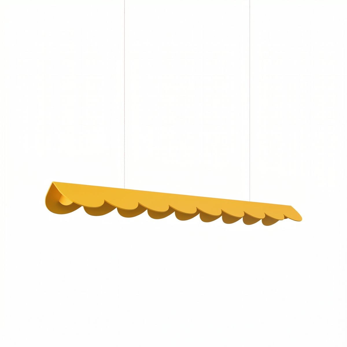 Suspension Aluminium Jaune LED 1 Biscuit jaune, EDEN