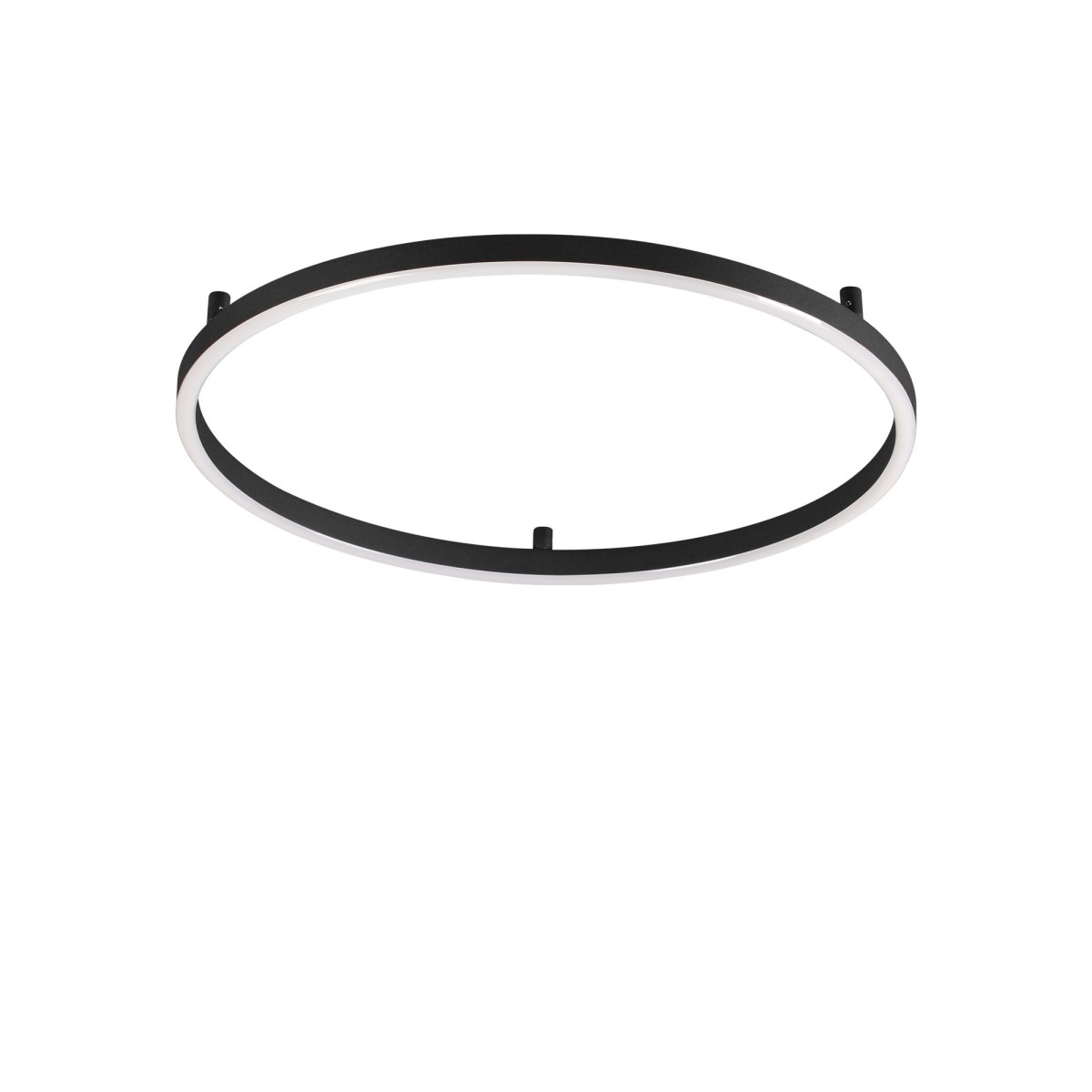 Plafonnier    lumière chaude  ORACLE SLIM noir, IDEAL LUX