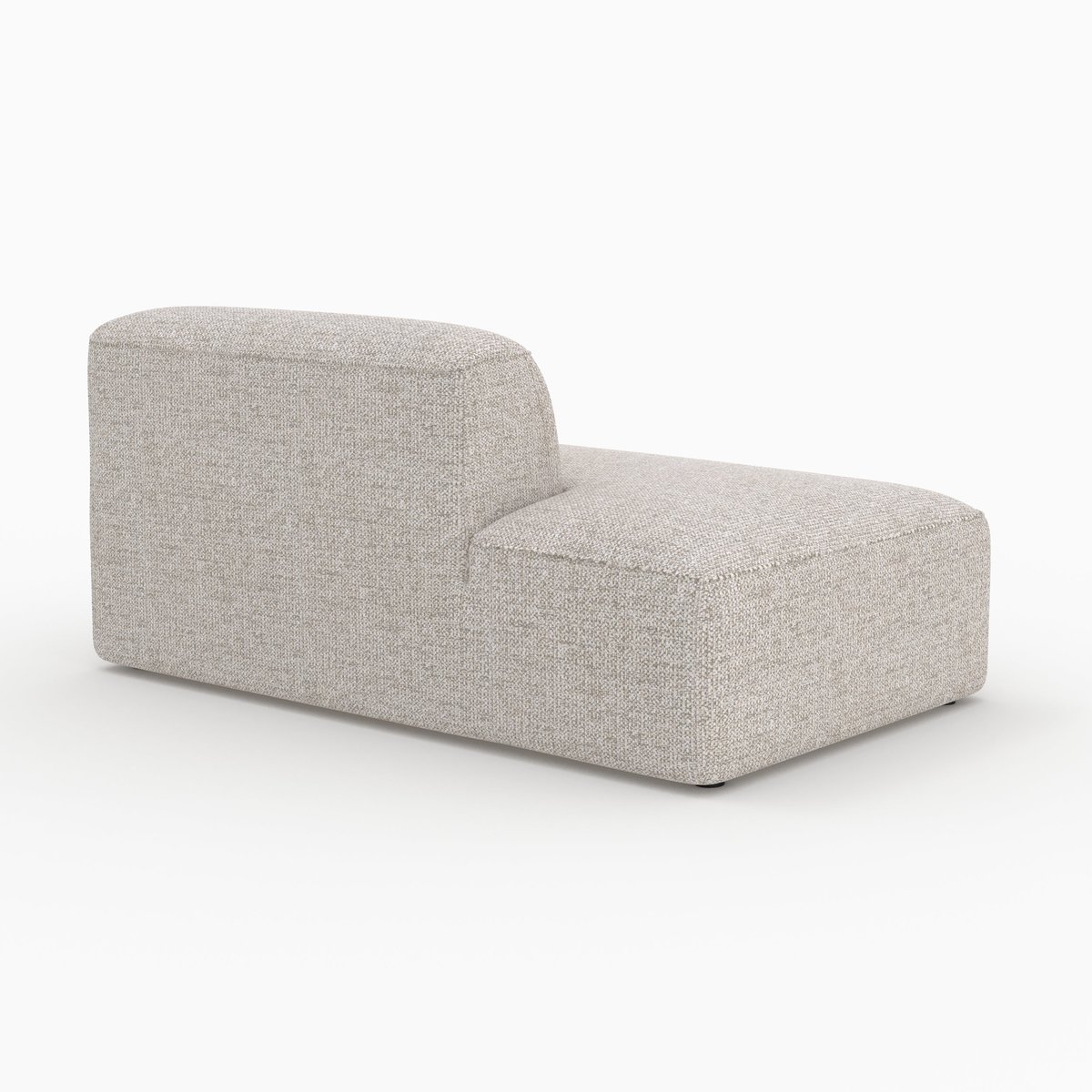 Canapé d'angle droit modulable en tissu 4 places - HESTIA beige, MAISON PAVANE