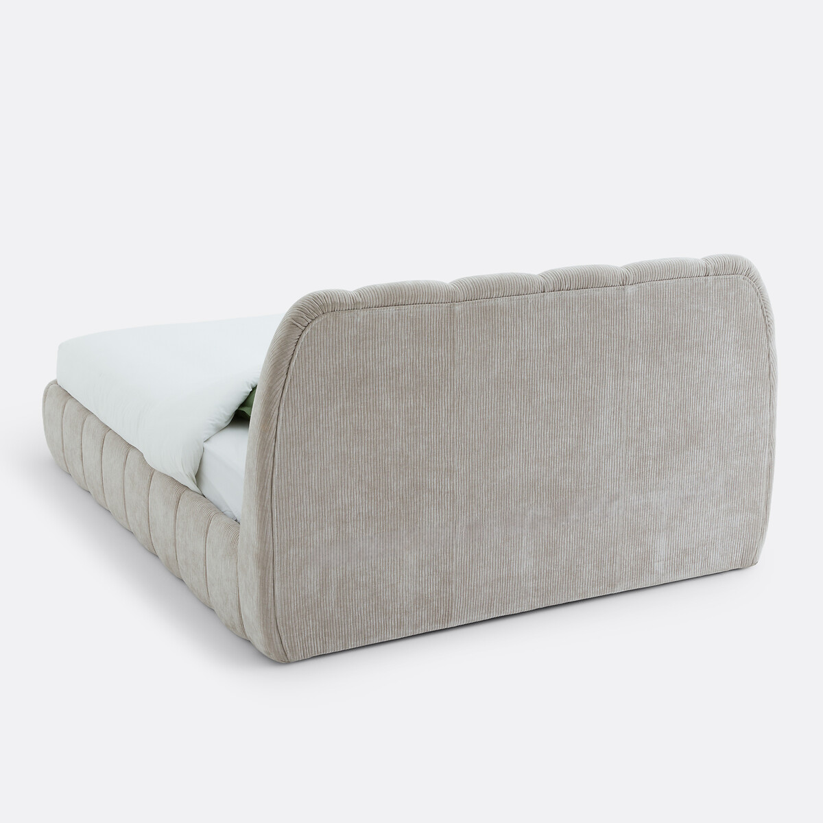 Lit rembourré avec sommier, NURIA beige, LA REDOUTE INTERIEURS