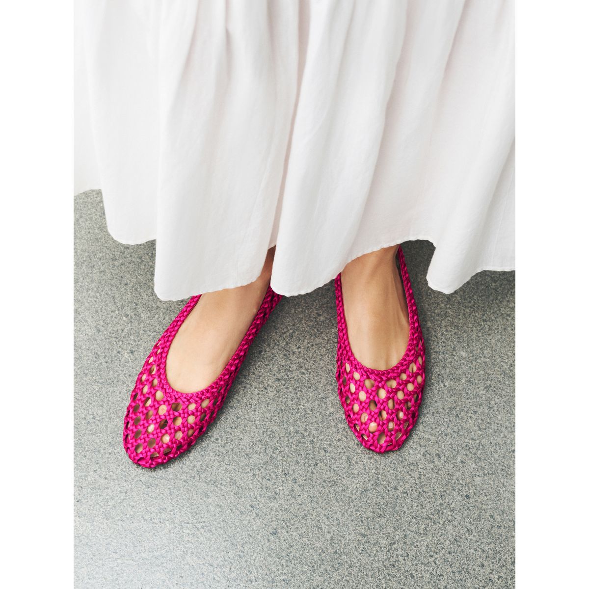 Ballerines en satin tissé forever comfort® rose, NEXT