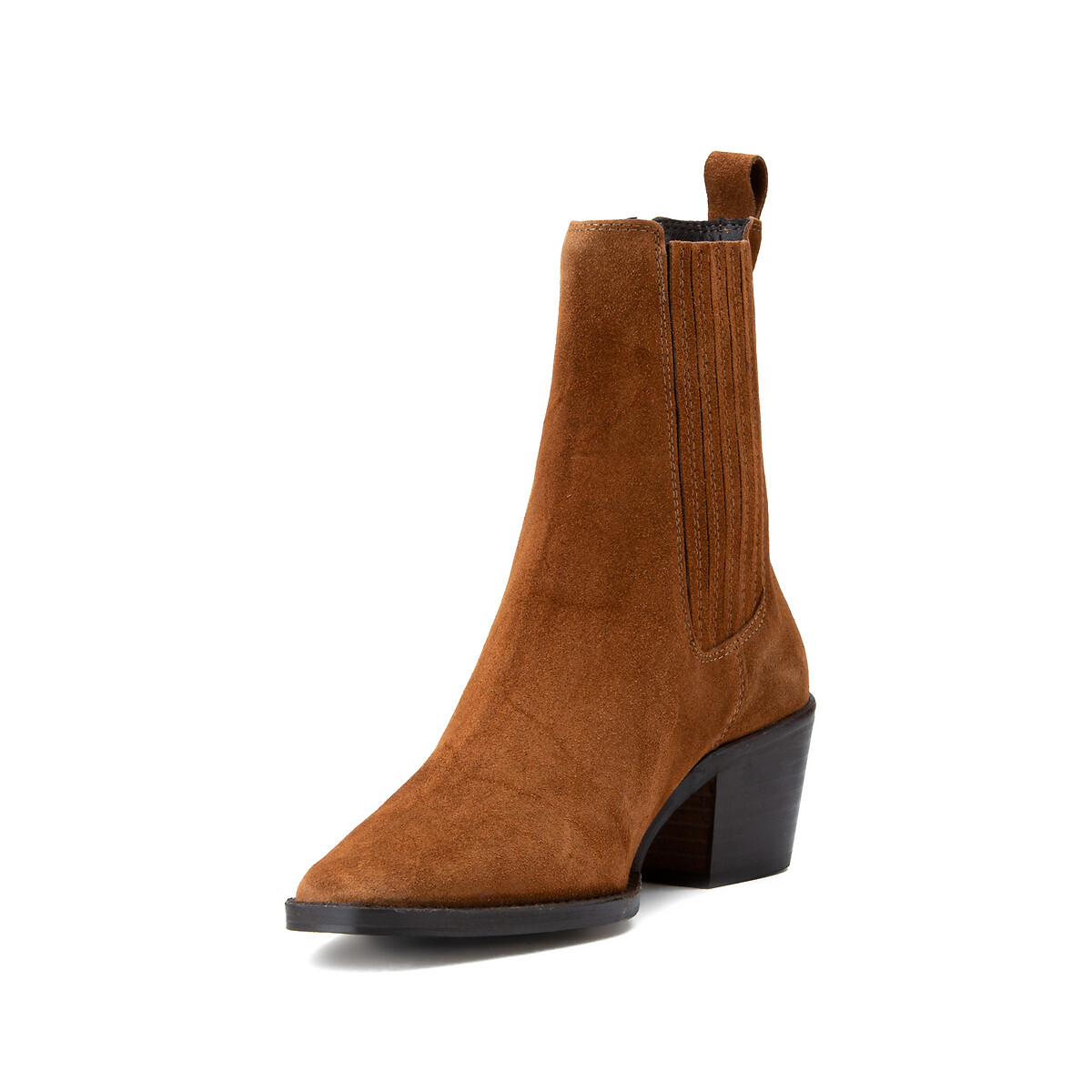 Stivaletti in pelle scamosciata Birman marrone, JONAK