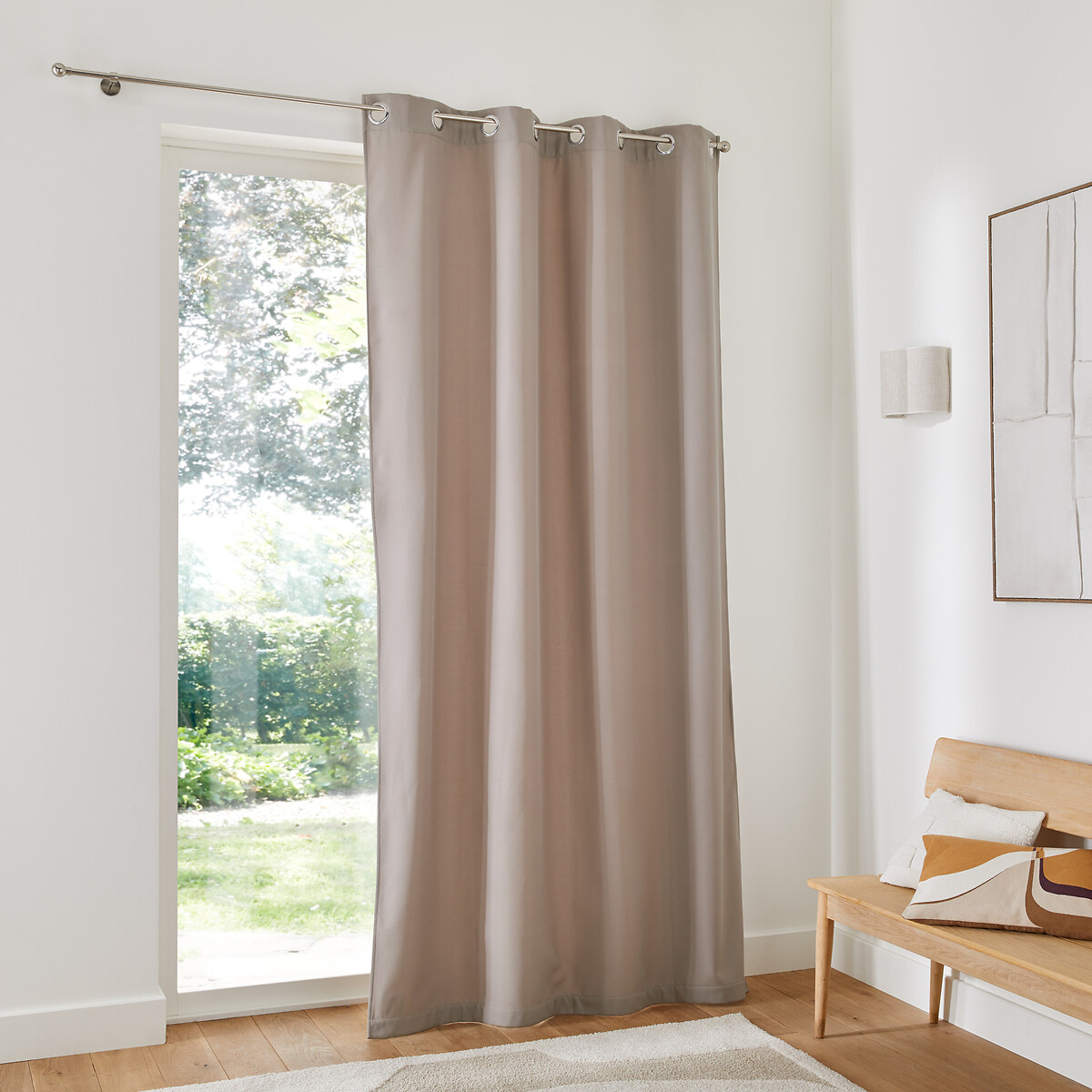 Rideau thermique polaire à oeillets, Tobison taupe, LA REDOUTE INTERIEURS