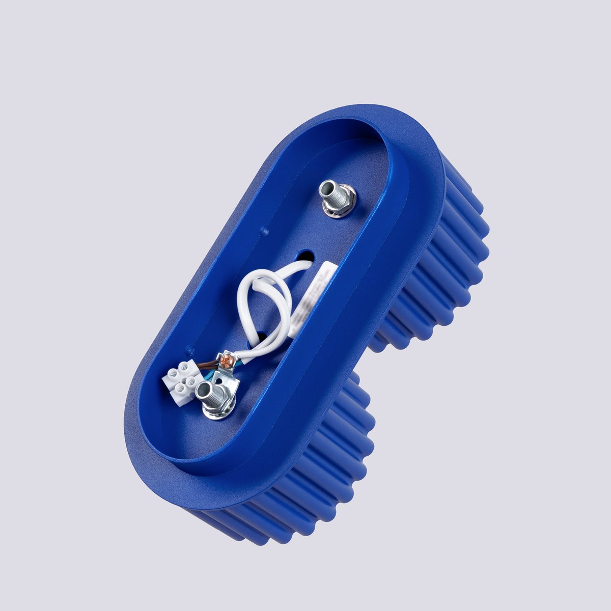 Plafonnier Aluminium Outremer Gx53 2 Aura bleu, EDEN