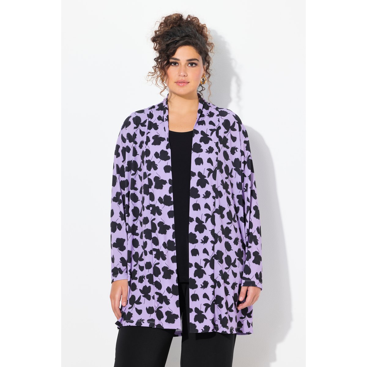 Veste en jersey coupe ouverte noir, ULLA POPKEN