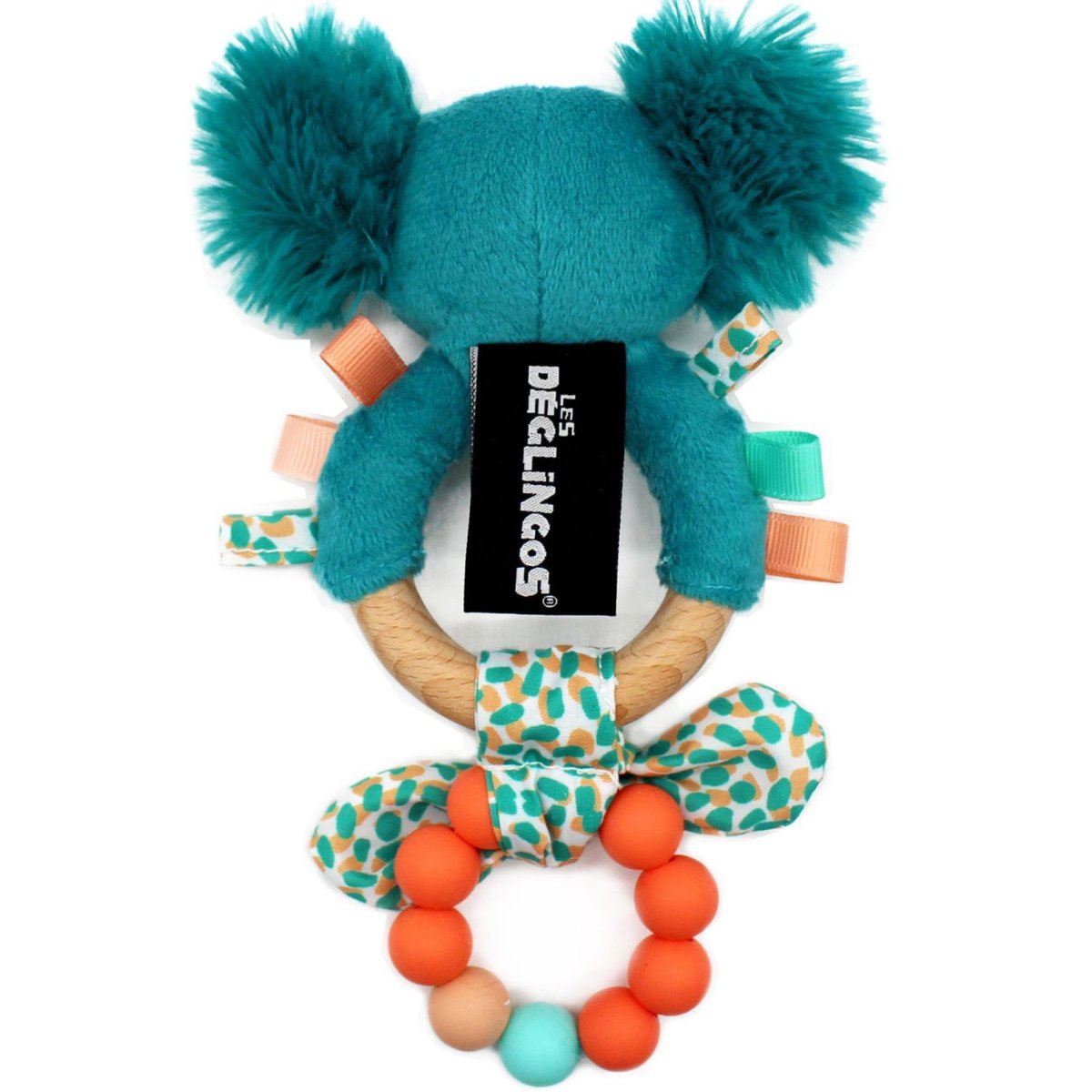 Anneau de dentition silicone et bois Berlingos le koala couleur unique, LES DEGLINGOS