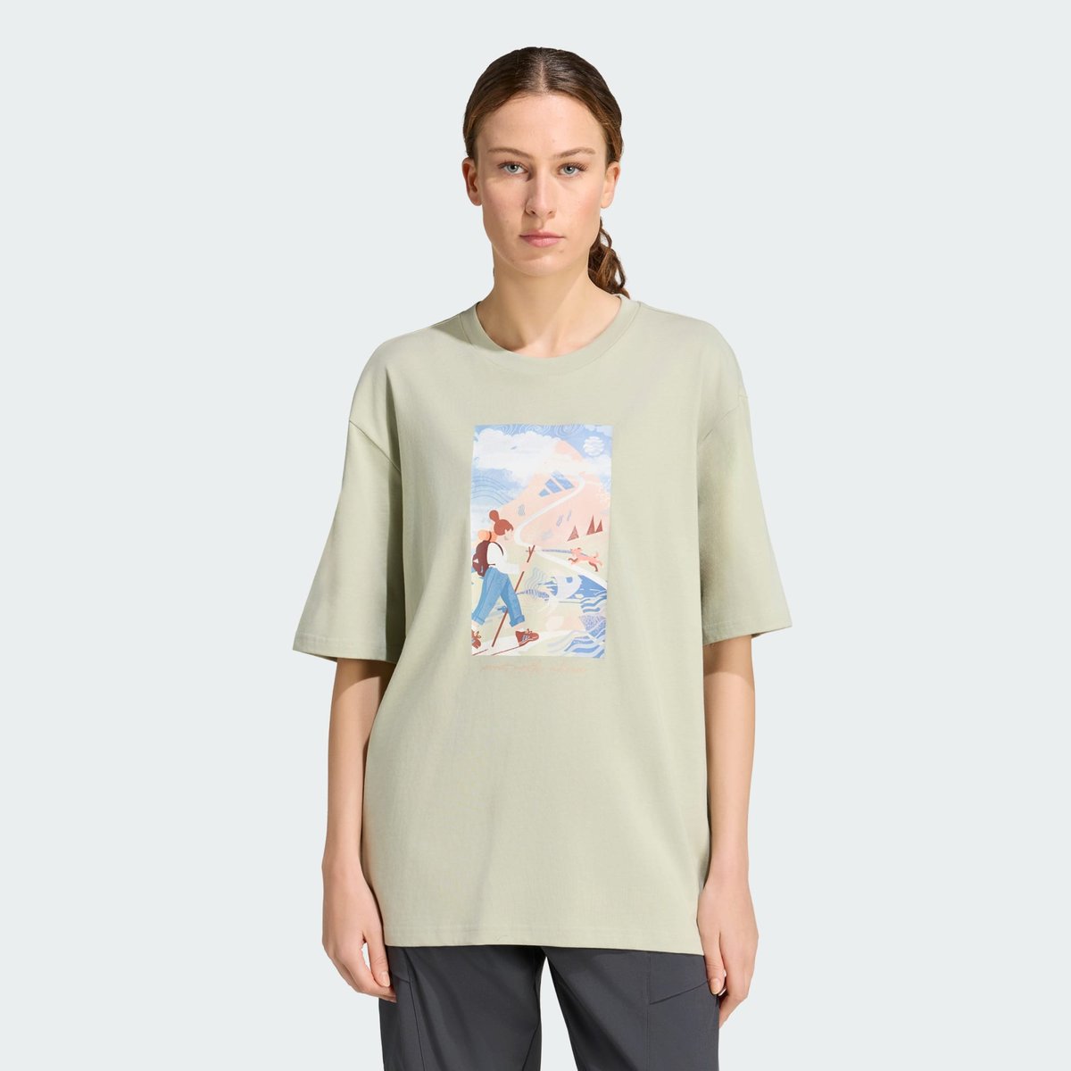 T-Shirt Graphique Terrex Secret Paths Ahead T-Shirt Graphique Terrex Secret Paths Ahead halo green, adidas Performance