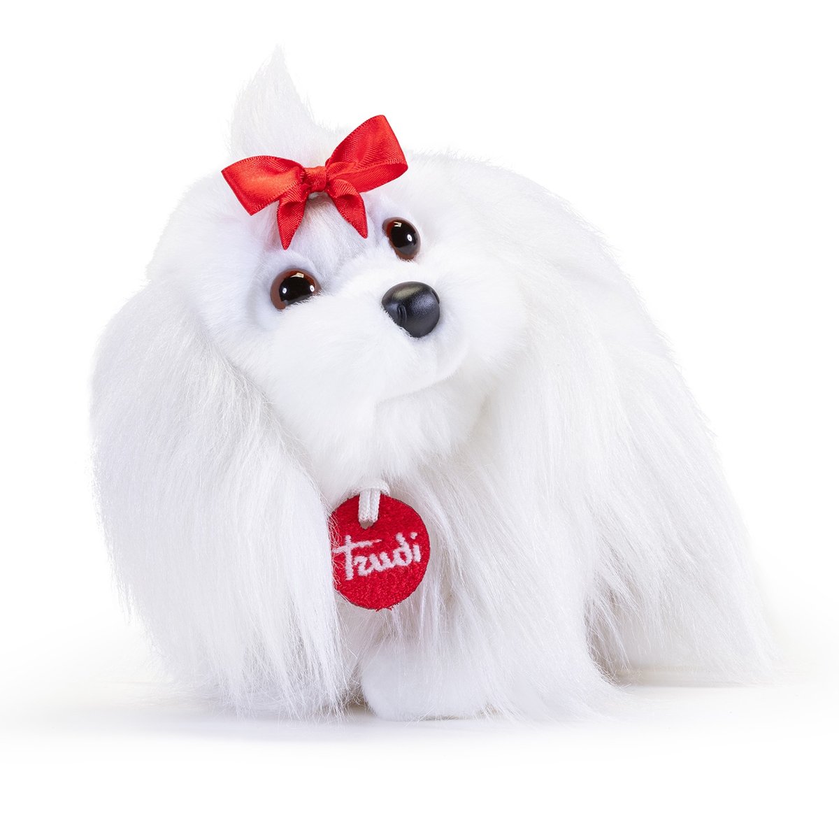 Peluche Chien Maltais 22 cm blanc, TRUDI