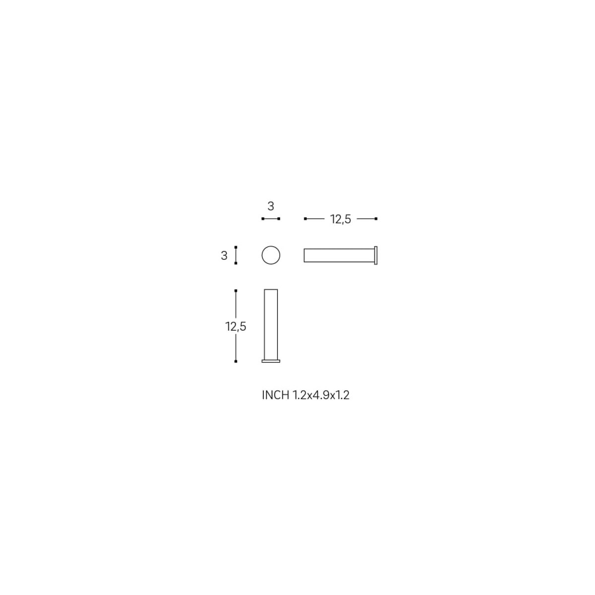 Porte Papier Toilette  LOGIC noir mat, COSMIC