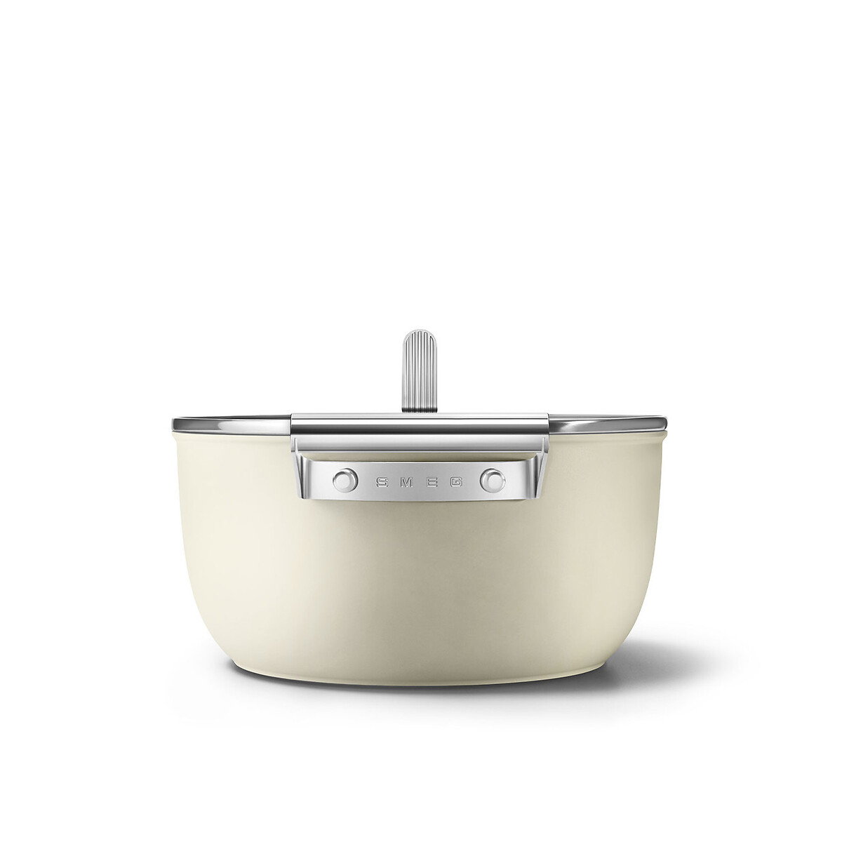 Caçarola antiaderente 24 cm, SMEG creme, SMEG