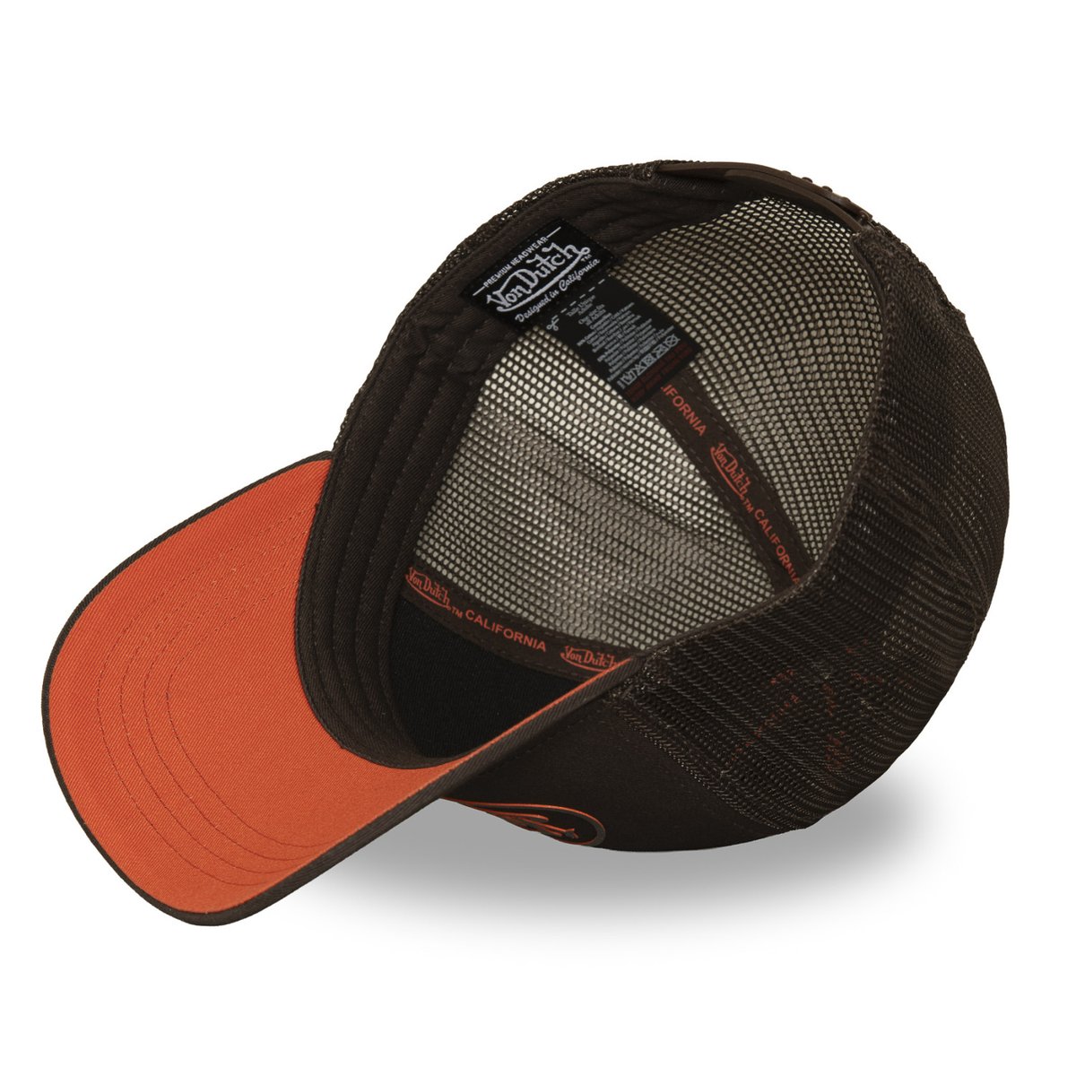 Casquette Trucker Log marron/orange, VON DUTCH