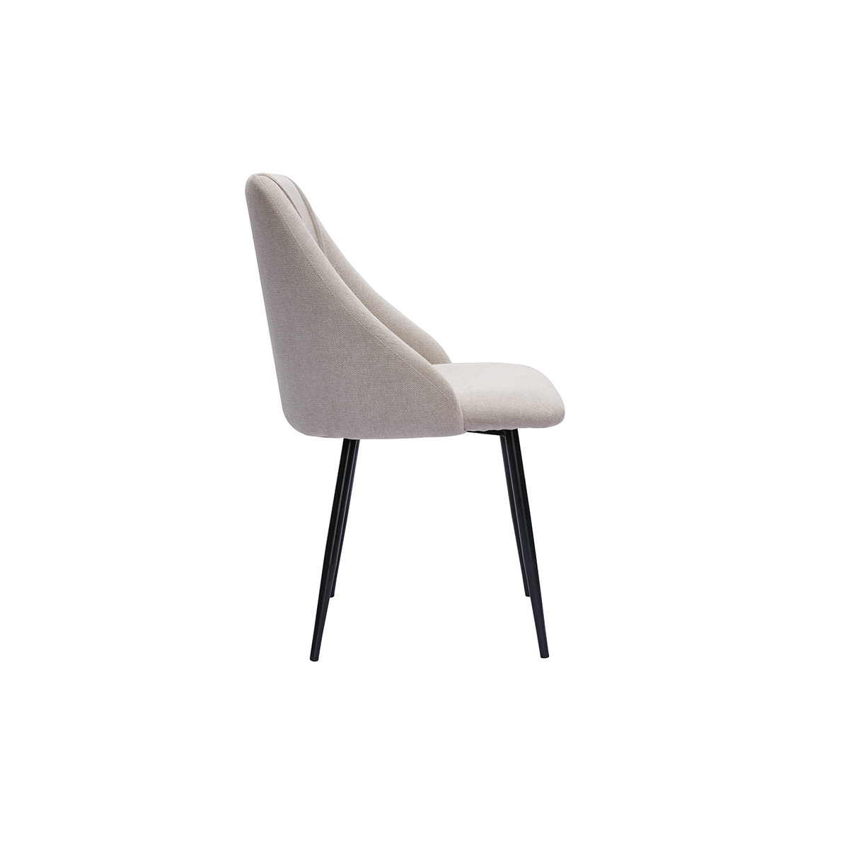Chaises design (lot de 2) HIGGINS beige, MILIBOO
