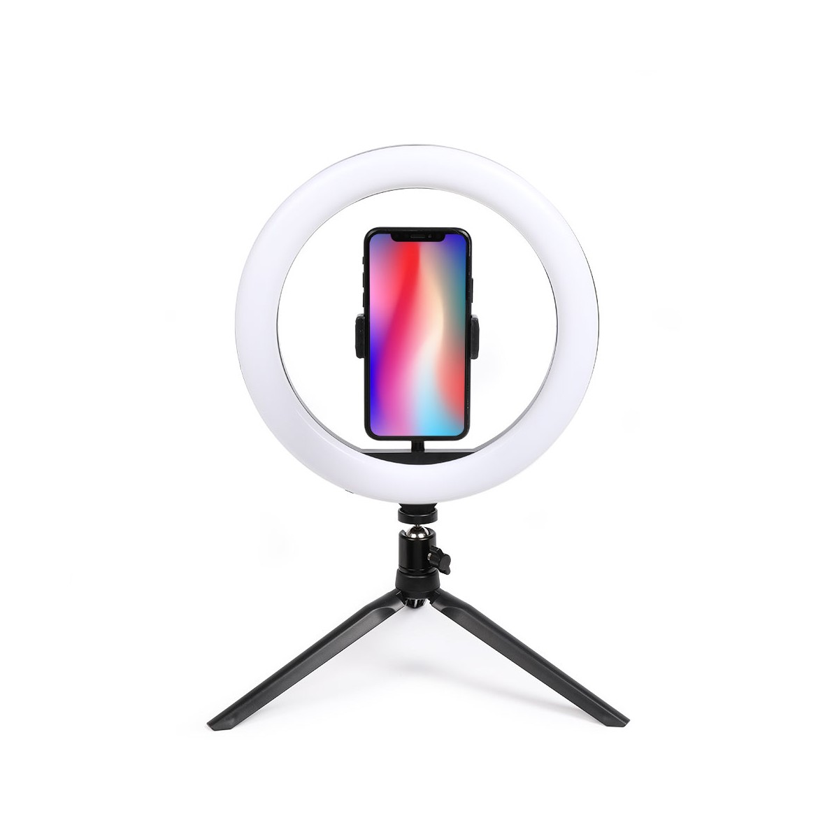 Ring light avec trépied noir, LIVOO