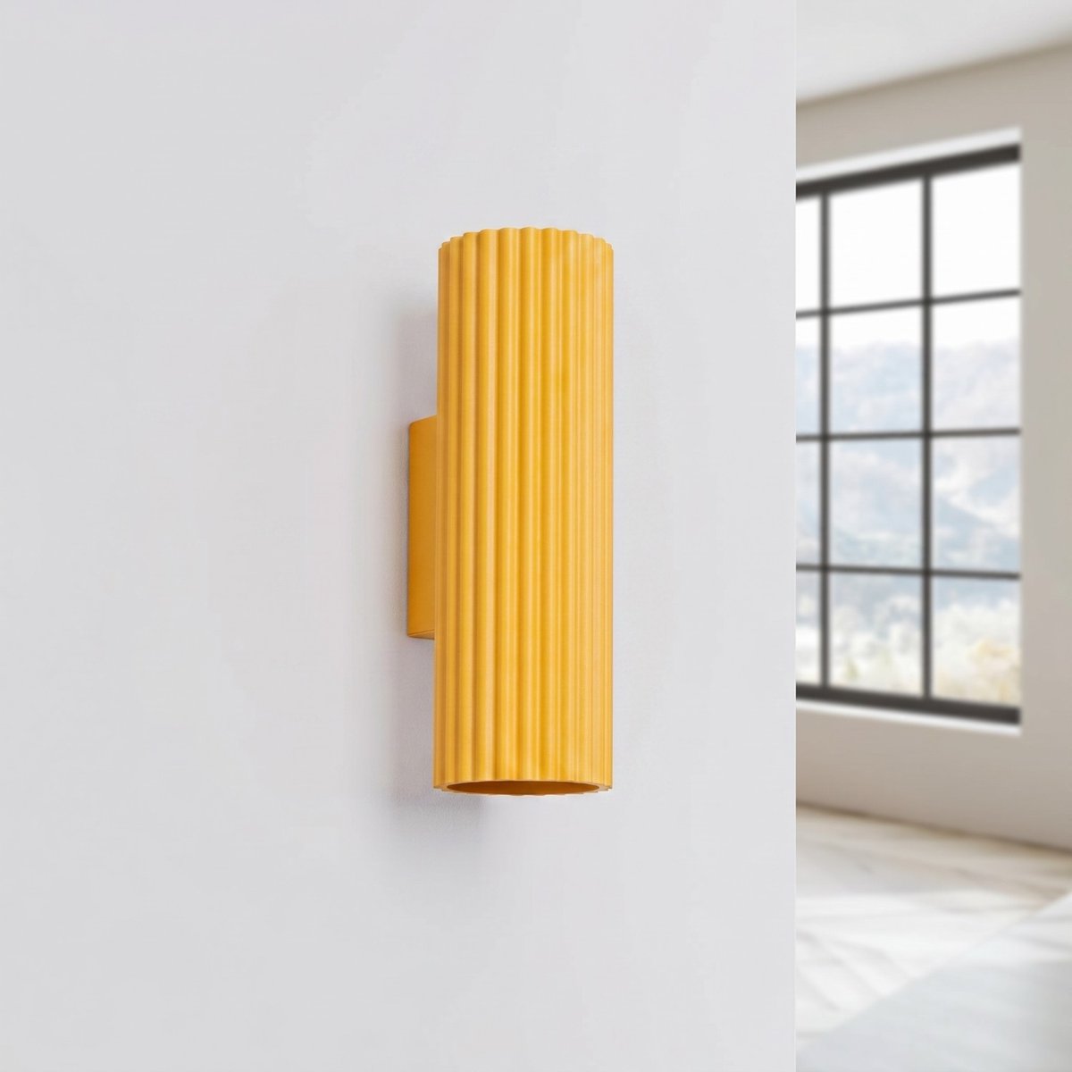 Applique murale Aluminium Jaune GU10 2 KARBON jaune, EDEN