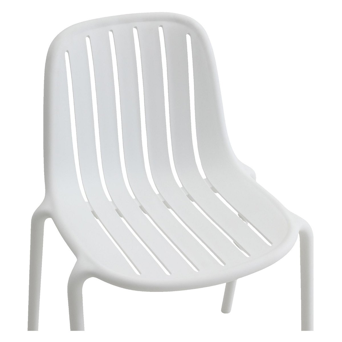 Chaise de jardin en polypropylène ARZON blanc, HABITAT