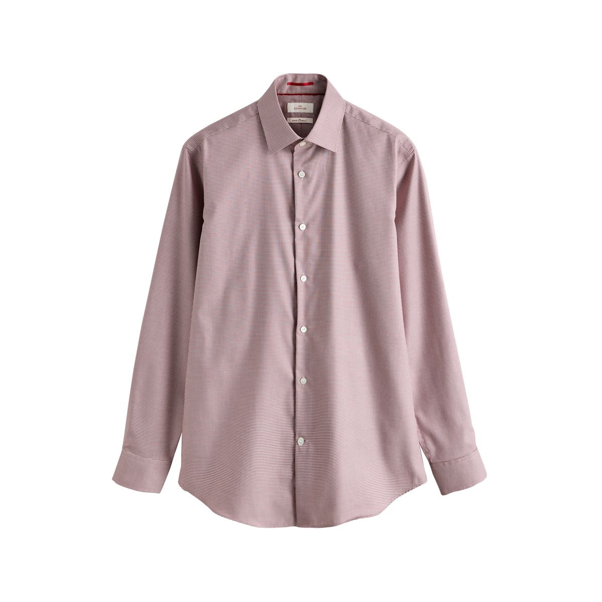 Chemise habillée coton signature texture marron rouille, NEXT