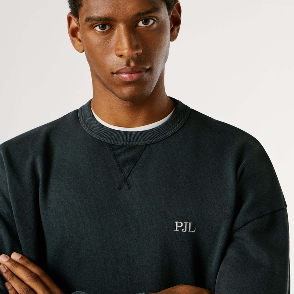 Sweat-Shirt Coupe Décontractée À Col Rond noir, PEPE JEANS