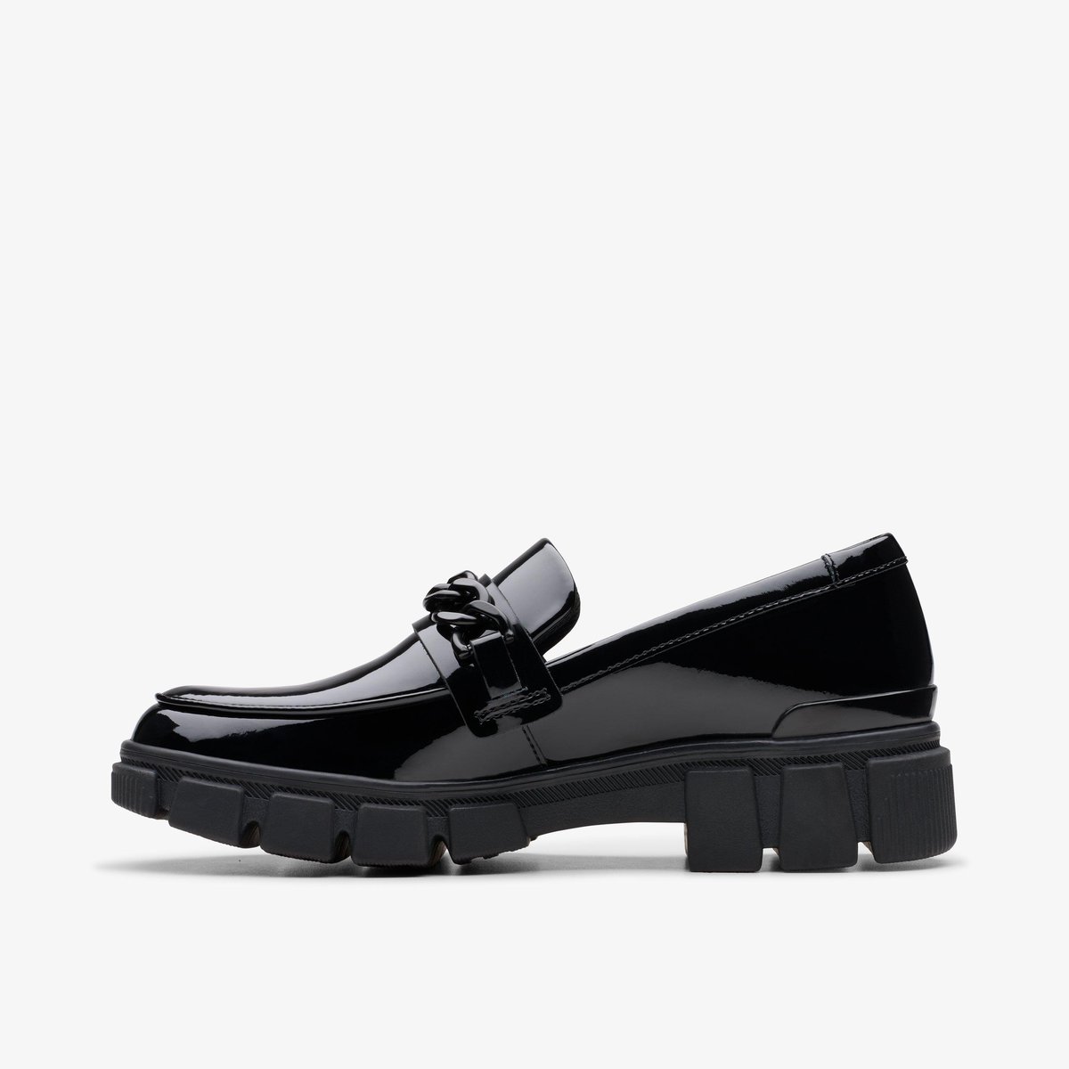 Mocassins Brevet EVYN WALK Y vernis noir, CLARKS